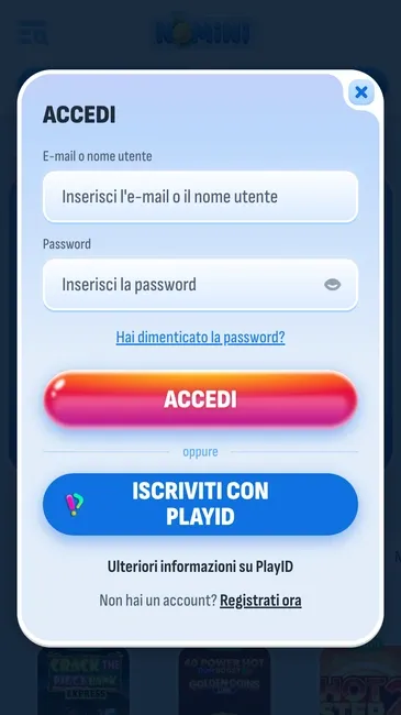 Nomini login